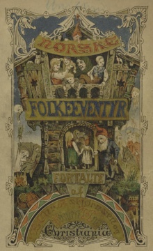 Asbjornsen and moe's norske folkeeventyr 1874 book cover