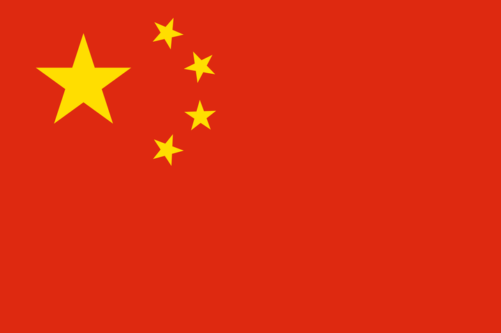 China flag large